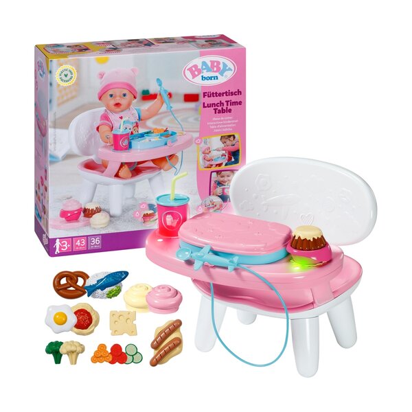 Zapf Creation 840634 - Baby born Table d'alimentation Lumineuse et sonore