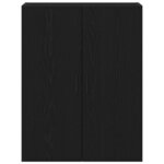 vidaXL Meuble mural Chêne noir 69 5 x 34 x 90 cm Bois d'ingénierie
