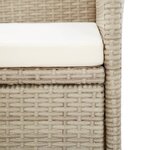 vidaXL Ensemble à manger d'extérieur et coussins 9 Pièces résine tressée