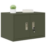 vidaXL Armoire de rangement Vert olive 60 x 40 x 40 cm Acier