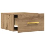 vidaXL Cabinet de chevet 2 Pièces chêne artisanal 35 x 35 x 20 cm