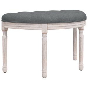 Banc banquette meuble chambre 81 5 x 41 x 49 cm tissu gris foncé 02_0010660