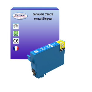 Cartouche Compatible pour Epson XP435, XP442, XP445, XP452, XP455 remplace Epson T2992 / T2982 (29XL) Cyan - T3AZUR