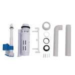 vidaXL Réservoir de toilette avec entrée d'eau inférieure 3/6 L Gris