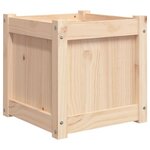 vidaXL Jardinière 40x40x40 cm bois de pin massif