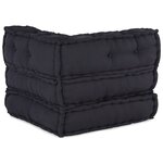vidaXL Pouf modulaire anthracite 70x70x54 tissu