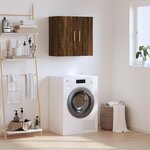 vidaXL Armoire murale chêne marron 60x31x60 cm bois d'ingénierie