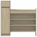 vidaXL Armoire à chaussures chêne sonoma bois d'ingénierie