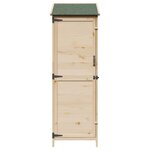 vidaXL Abri de jardin avec toit Naturel 59 5 x 56 x 176 5 cm