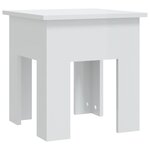 vidaXL Table basse blanc brillant 40x40x42 cm bois d'ingénierie