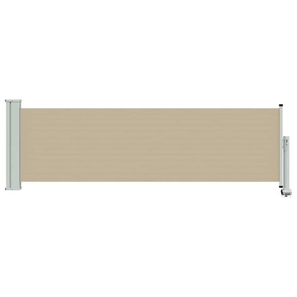 vidaXL Auvent latéral 100  polyester fer acier