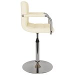 vidaXL Tabouret de bar Crème Tissu