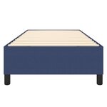 vidaXL Cadre de lit à ressorts bleu 90x190 cm tissu