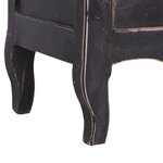 vidaXL Meuble TV 120x30x40 cm noir bois d'acajou massif