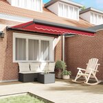 vidaXL Auvent Rouge 350 x 250 x 165 cm Polyester et Aluminium