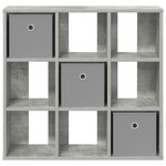 vidaXL Buffet Gris béton 73 5 x 24 x 69 5 cm