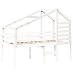 vidaXL Toit de lit pour enfants blanc 198x87x113 cm bois de pin massif