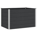 vidaXL Jardinière surélevée Noir 150 x 100 x 91 cm WPC et Aluminium