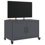 vidaXL Meuble TV anthracite 68x39x43 5 cm acier