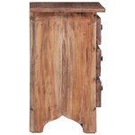 vidaXL Table de chevet 30 x 30 x 51 cm Bois de récupération massif