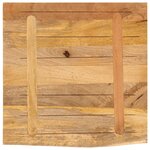 vidaXL Dessus de table 40x40x2 5 cm bord vif bois massif manguier brut