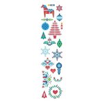 Rouleau de stickers de Noël 2 m - Folk