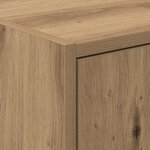 vidaXL Meuble sous lavabo Chêne artisanal 90x29x55 cm Bois d'ingénierie