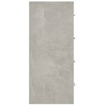 vidaXL Buffet avec 4 tiroirs 60x30 5x71 cm Gris béton