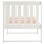 vidaXL Lit de jour sans matelas blanc 75x190 cm bois de pin massif