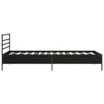 vidaXL Cadre de lit Chêne noir 80 x 200 cm Bois d'ingénierie