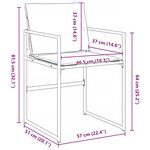 vidaXL Ensemble de salle à manger pour jardin 9 Pièces Noir