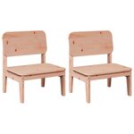 vidaXL Chaises de jardin lot de 2 60x52 5x72 cm bois massif de douglas