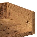 vidaXL Bibliothèque vieux bois 48x25 5x140 cm bois d'ingénierie