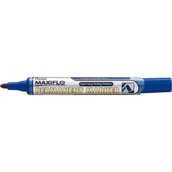 Marqueur Permanent MAXIFLO NLF50 Pointe Conique 2mm Bleu PENTEL