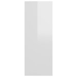 vidaXL Table console Blanc brillant 105x30x80 cm Aggloméré