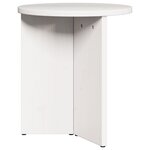 vidaXL Ensemble de tables basses 2 Pièces Blanc 49 x 49 x 28 cm