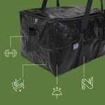 Pack and Move - Lot 2 Sacs Rangement Recylé - 55 x 35 x 30 cm - Poignées solides - Déménagement et Transport - Ultra Résistant - Réutilisable - 55L