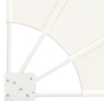 vidaXL Écran de confidentialité pour balcon Crème 115 x 115 cm tissu