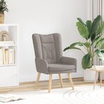 Fauteuil relaxant vidaXL en tissu taupe