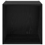 vidaXL Meuble mural Chêne noir 37 x 37 x 37 cm Bois d'ingénierie