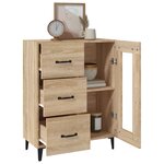 vidaXL Buffet chêne sonoma 69 5x34x90 cm bois d'ingénierie