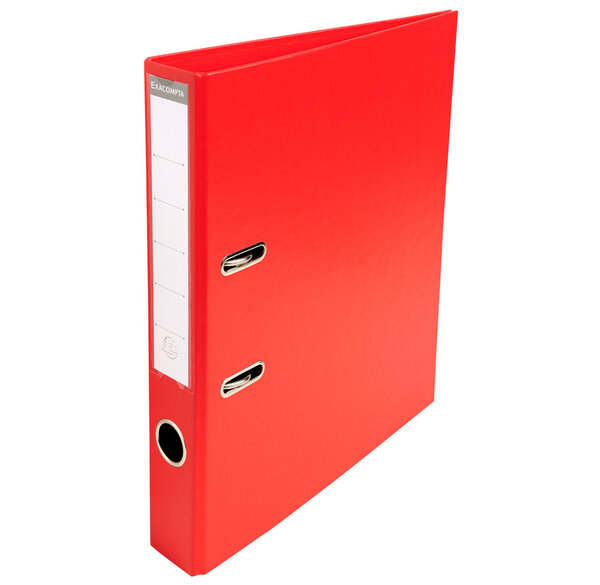 Classeur à levier PVC A4 D50mm PremTouch rouge EXACOMPTA