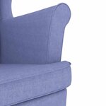 vidaXL Fauteuil bleu jean 74x84x100 cm tissu