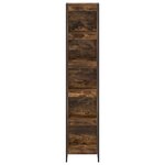 vidaXL Bibliothèque Chêne Fumé 80 x 30 x 155 cm Bois d'ingénierie