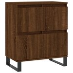 vidaXL Buffets 2 Pièces chêne marron bois d'ingénierie