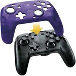 Manette filaire PDP Camouflage Violet pour Switch