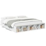 vidaXL Cadre de lit sans matelas blanc 200x200 cm