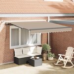 vidaXL Tissu de auvent Beige 300 x 250 cm Polyester