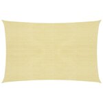 vidaXL Voile d'ombrage 160 g/m² Beige 4x5 m PEHD