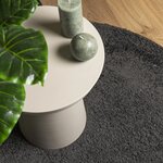 vidaXL Tapis shaggy PAMPLONA poils longs moderne anthracite Ø 160 cm